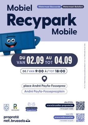 Mobiel Recypark - woensdag 2 > vrijdag 4 september