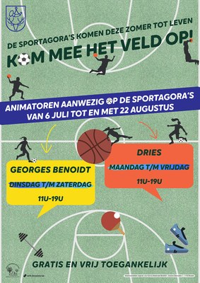 De sportagora’s bruisen de hele zomer lang!