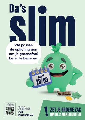 Inzameling van groenafval: om de twee weken