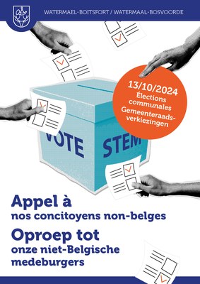 Gemeenteraadsverkiezingen: oproep tot onze niet-Belgische medeburgers !